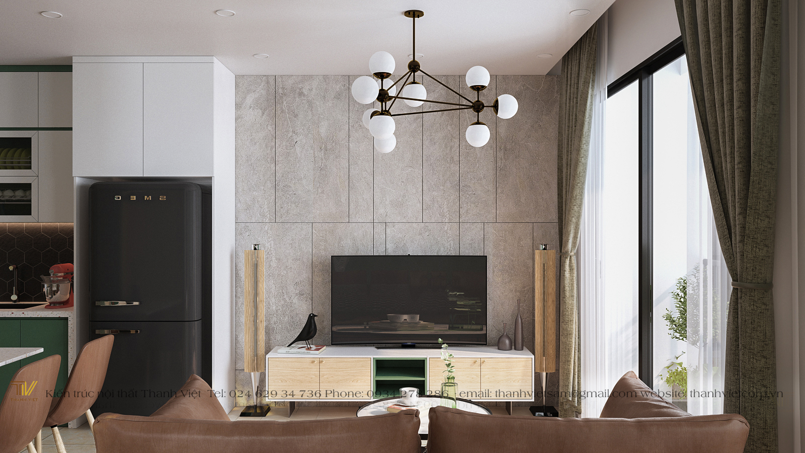 Kệ tivi phòng khách hiện đại