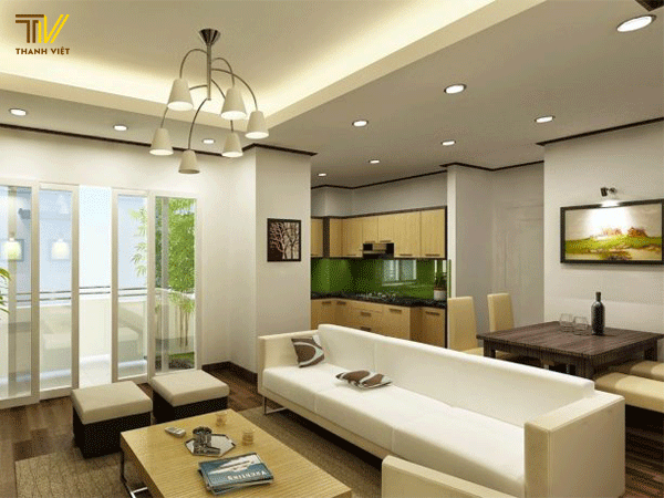 Thiết kế nội thất căn hộ chung cư 60m2 rộng rãi như 80m2