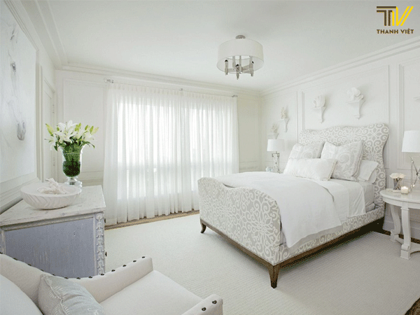 Thiết kế nội thất phòng ngủ với tone màu sáng