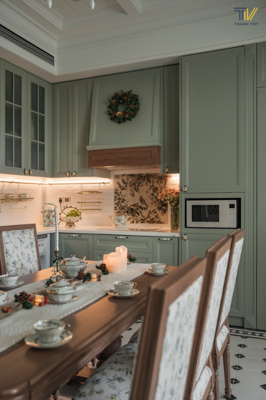 Phòng bếp thi công Thanh Viet