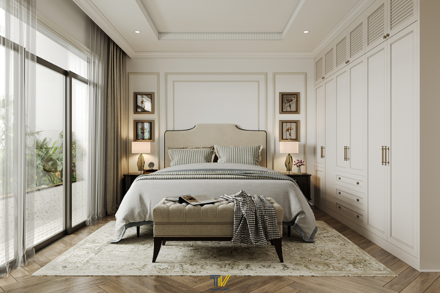 Phòng ngủ chung cư hiện đại