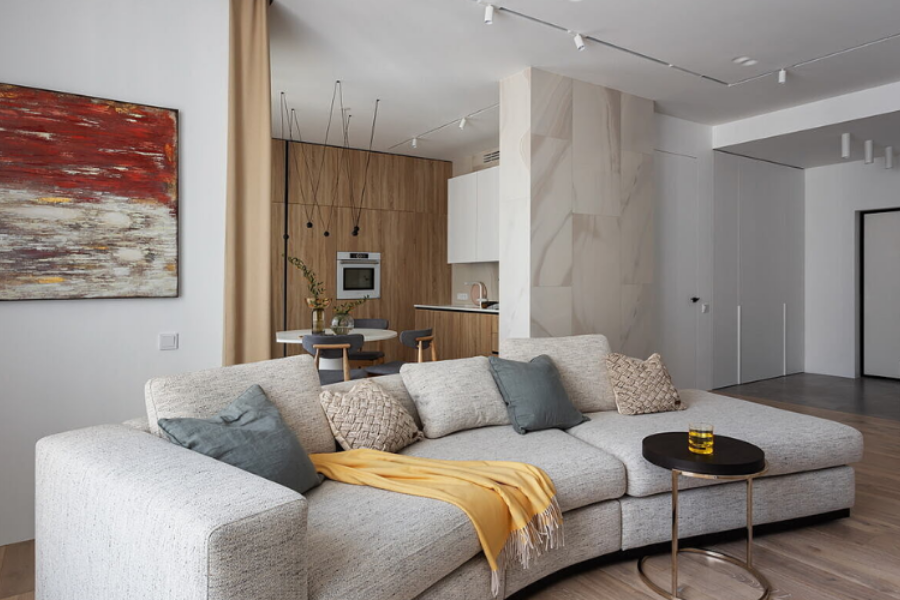 Phòng khách đơn giản tinh tế