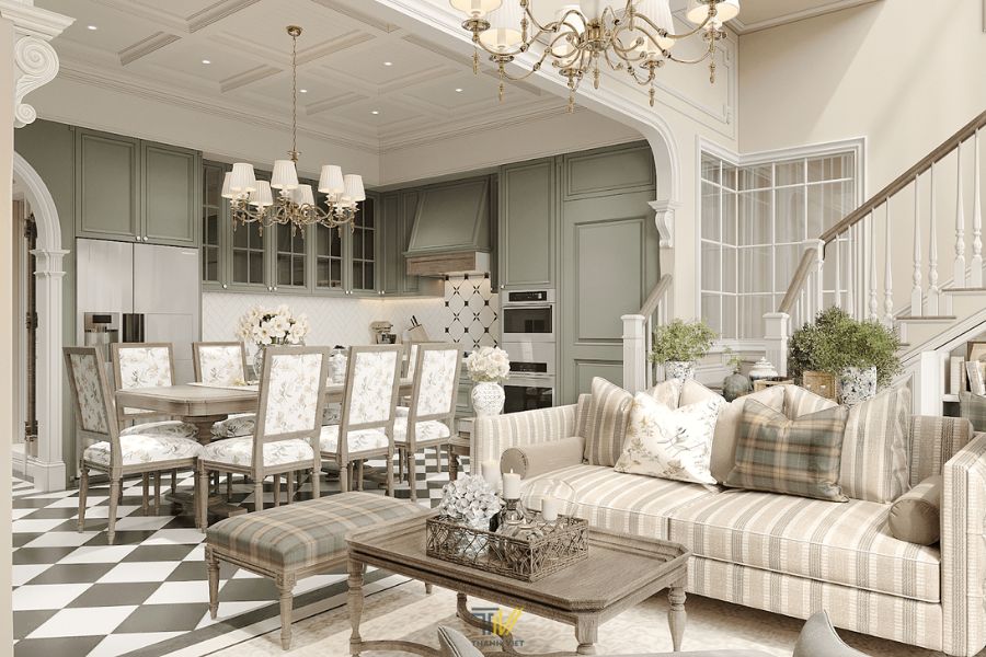 Nội thất căn hộ duplex cao cấp