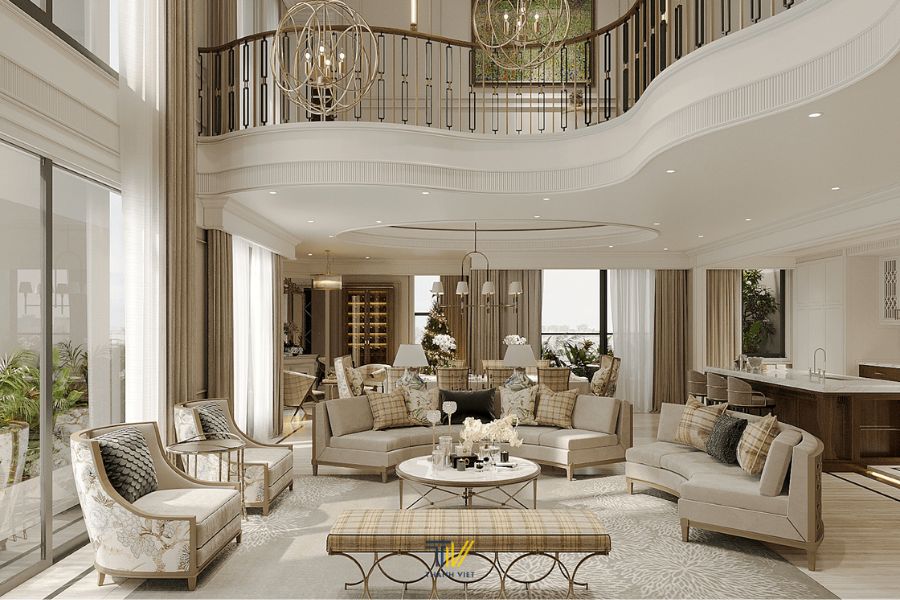 Nội thất Penthouse sang trọng