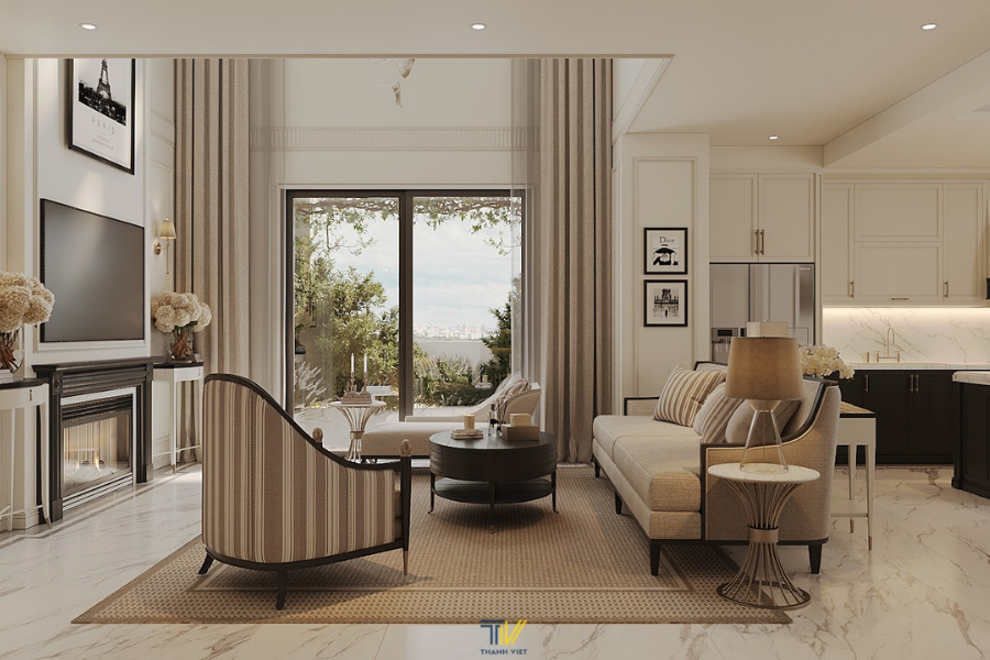 Phòng khách thiết kế Thanh Viet