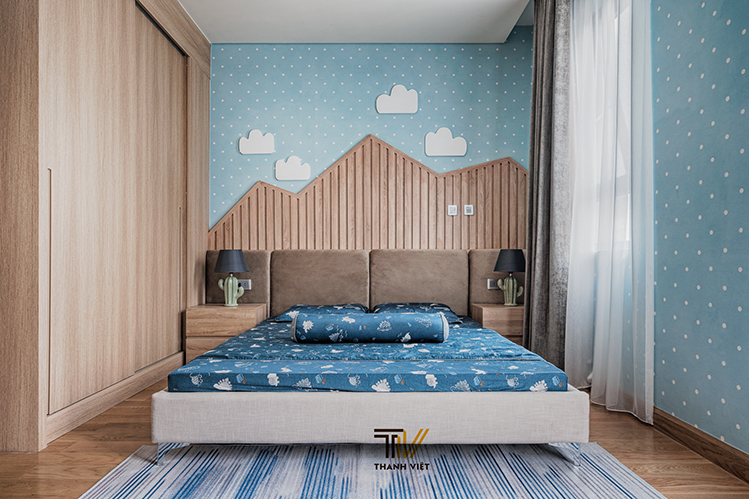 Trang trí tường phòng bé