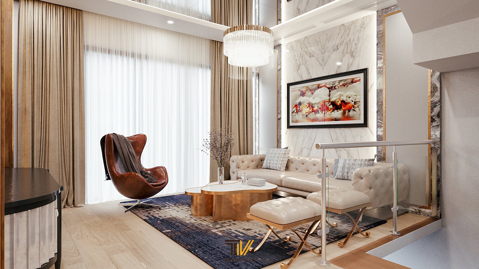 Đồ nội thất tông sáng tinh tế