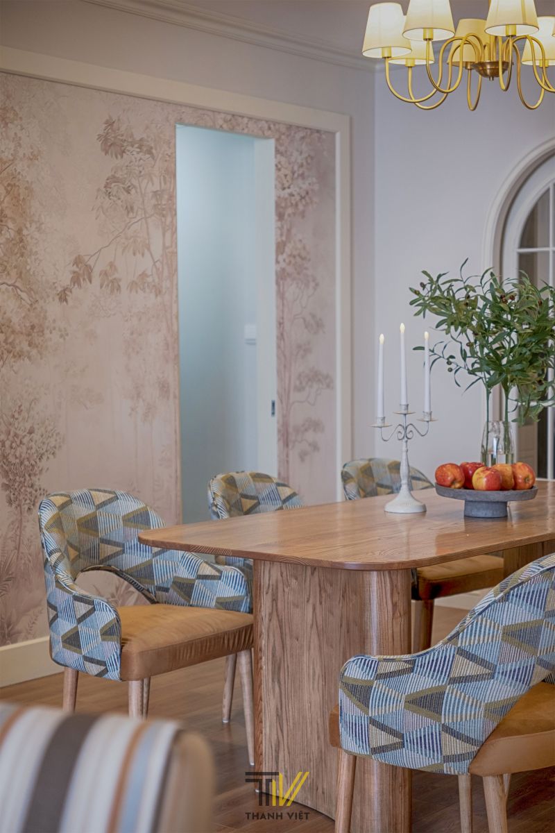 Phòng ăn thiết kế gỗ tinh tế