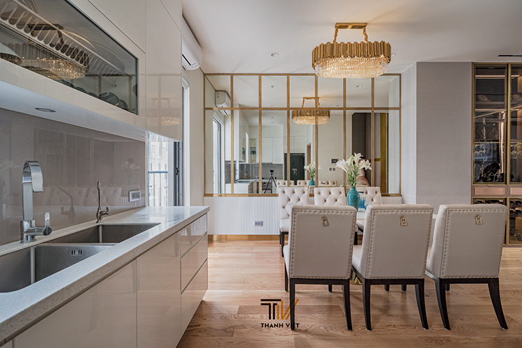 Khu vực bếp thiết kế mở 