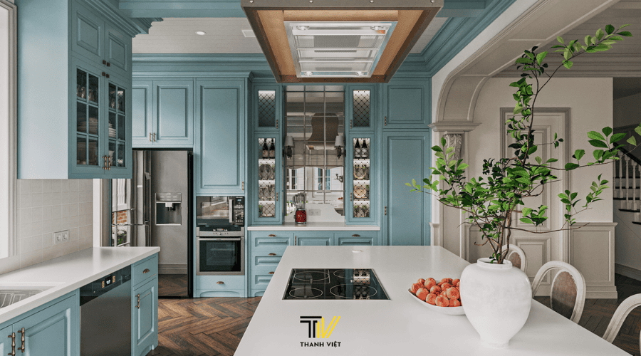 Căn bếp phong cách Farmhouse hiện đại