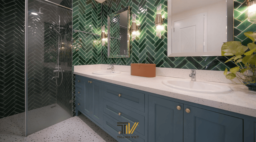 Phòng tắm phong cách Farmhouse hiện đại