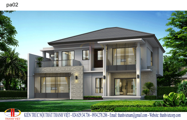Thiết kế kiến trúc biệt thự Bắc Giang