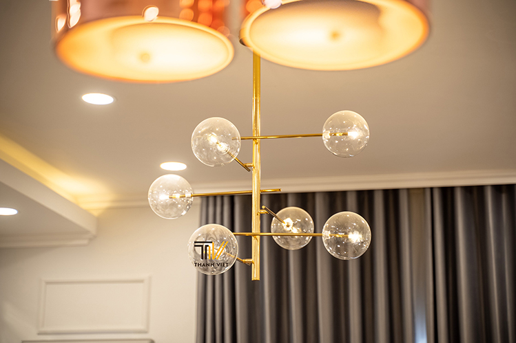 Đèn chùm pha lê hiện đại