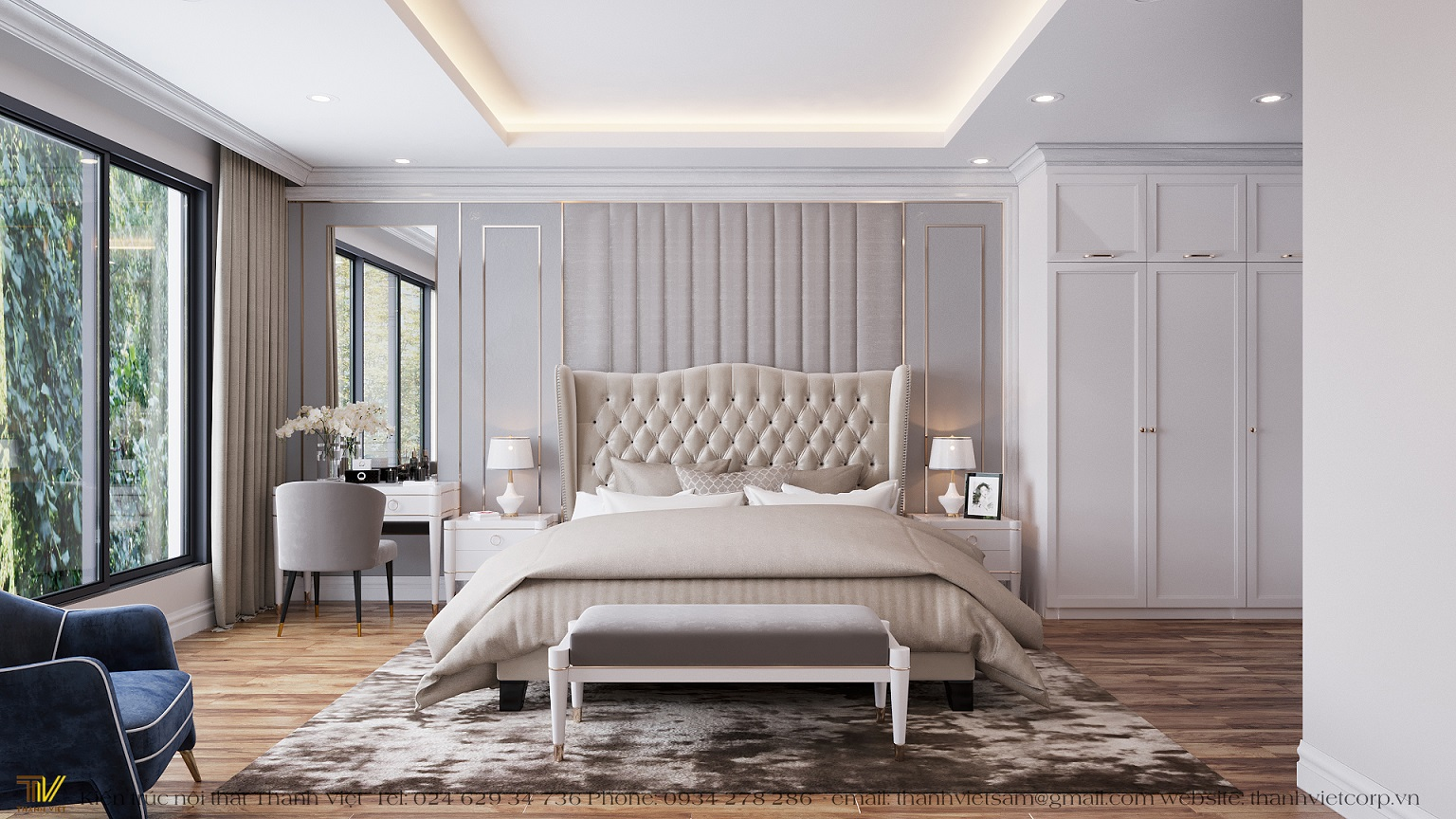 Phòng ngủ Master yên tĩnh