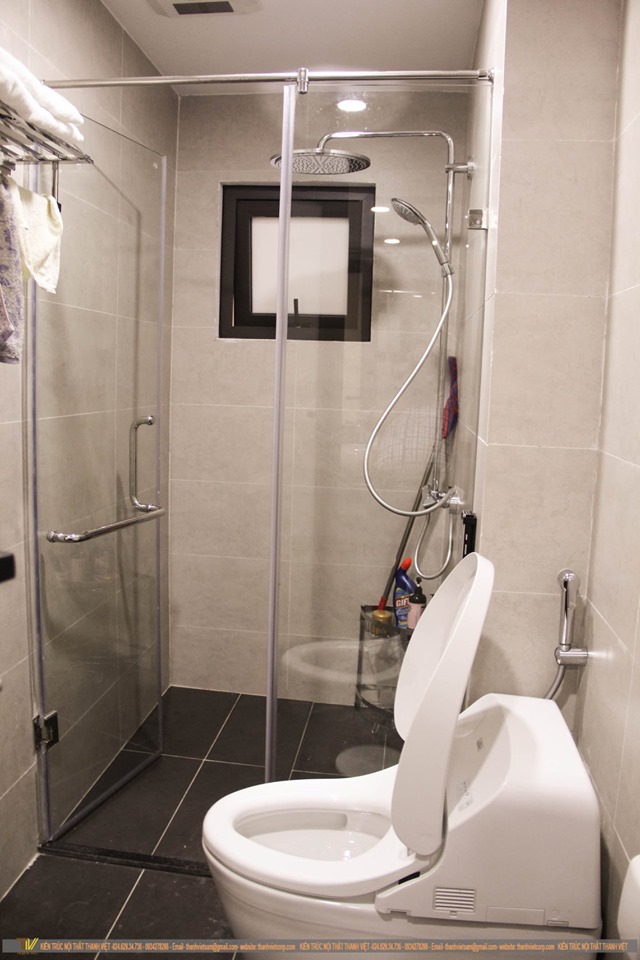 Phòng tắm thiết kế vách kính