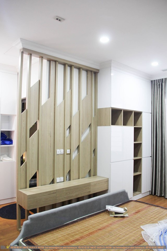 Thiết kế vách ngăn gỗ