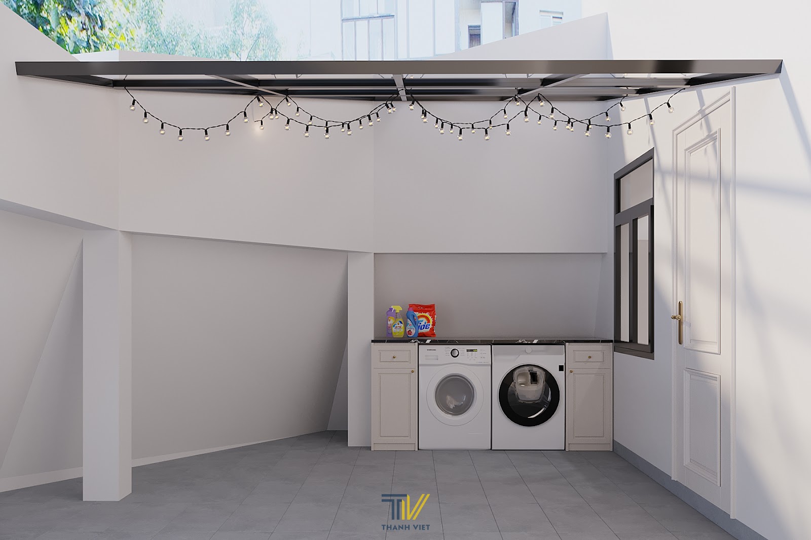 Khu giặt đồ tiện lợi