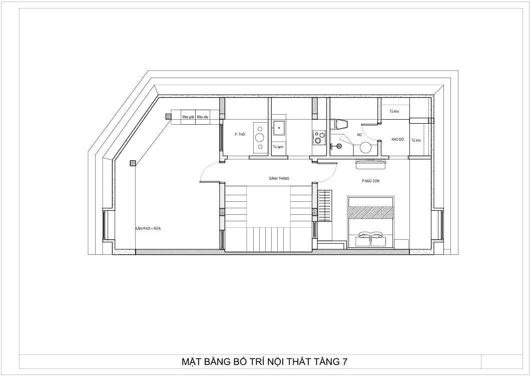 Bản vẽ mặt bằng tầng bảy