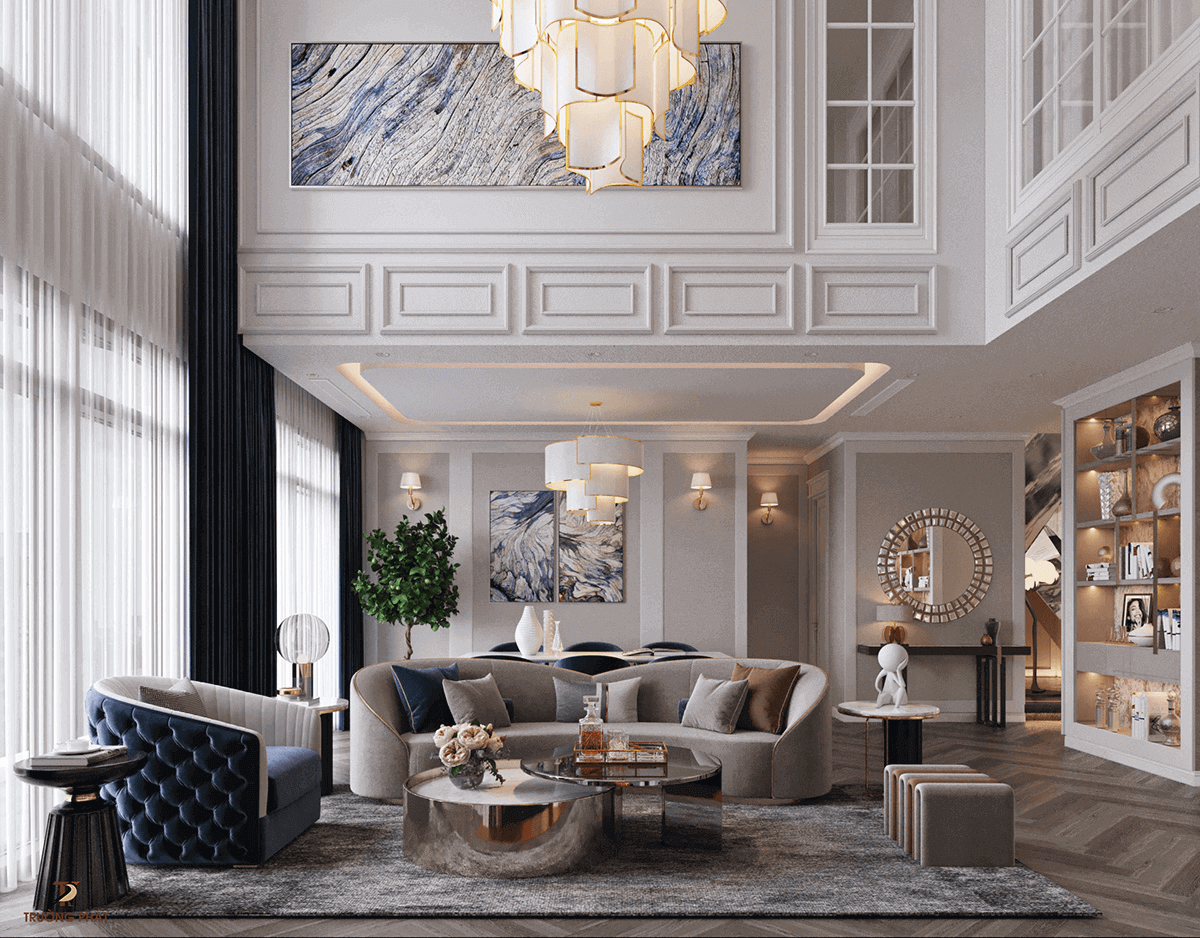 Thiết kế đèn chùm ấn tượng 