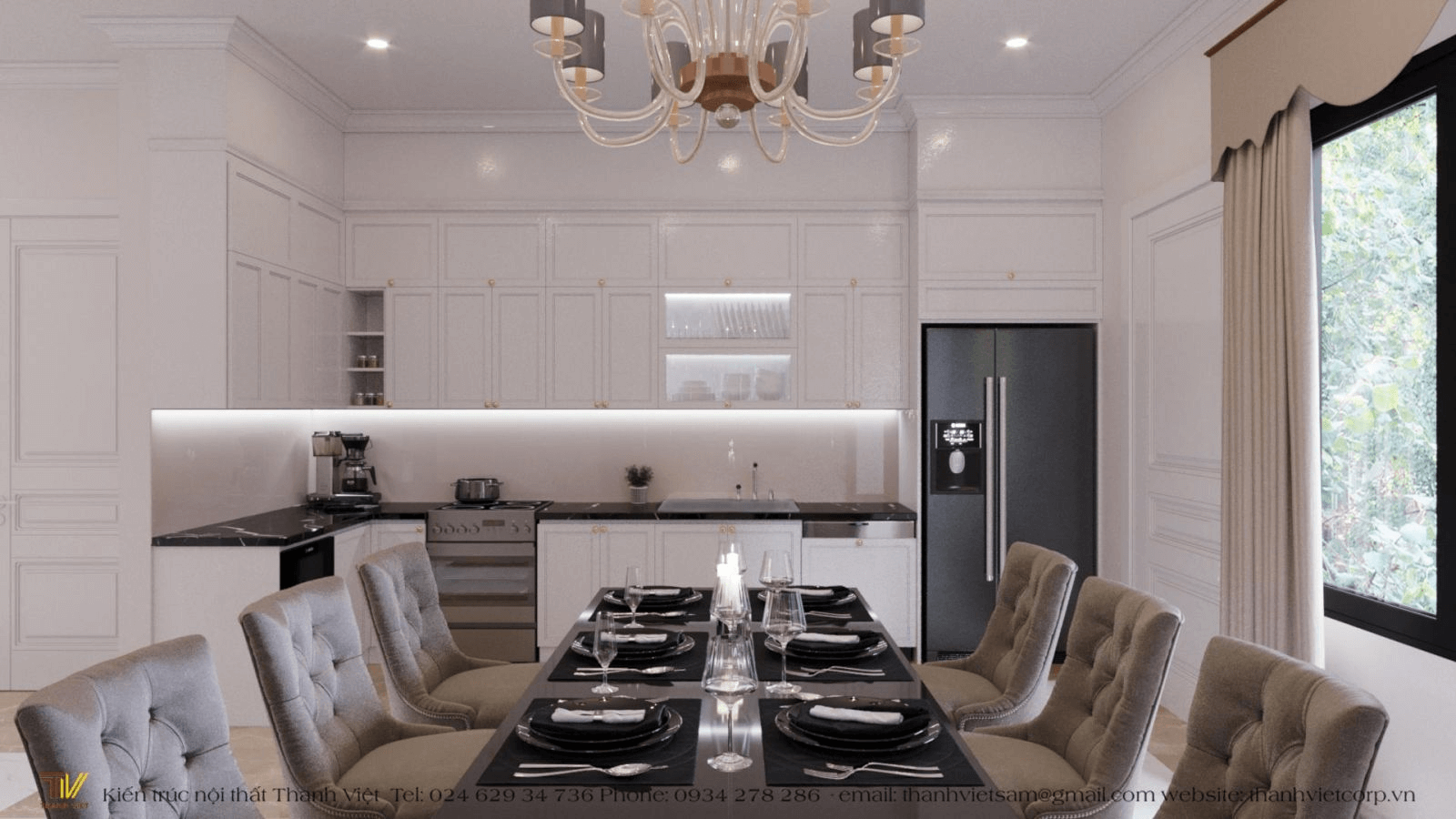 Thiết kế bếp tiện lợi 