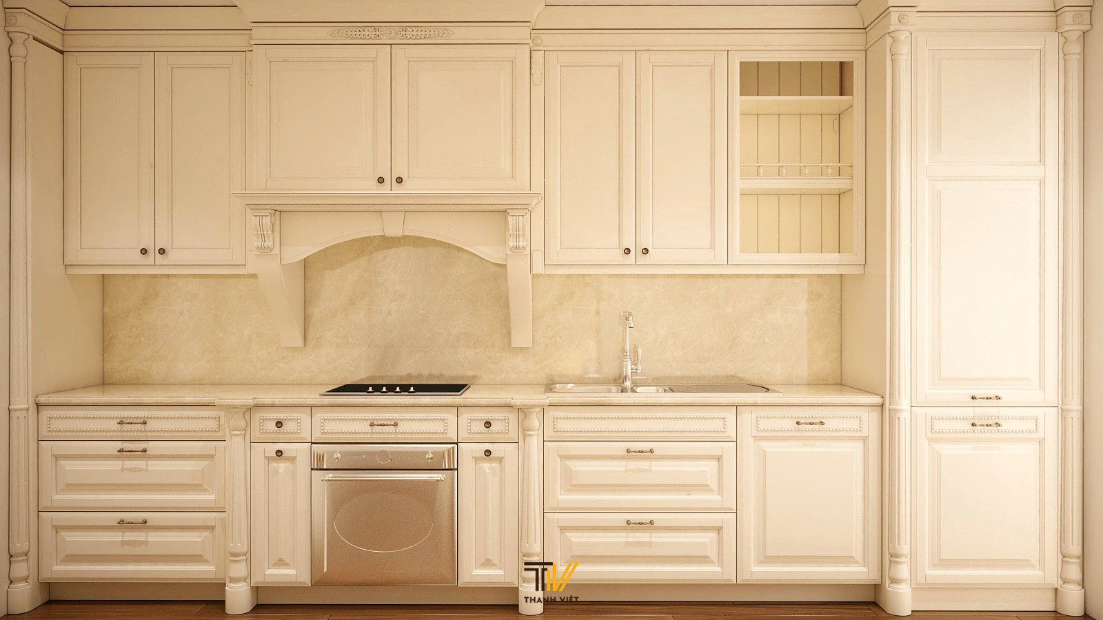 Thiết kế bếp tiện nghi 