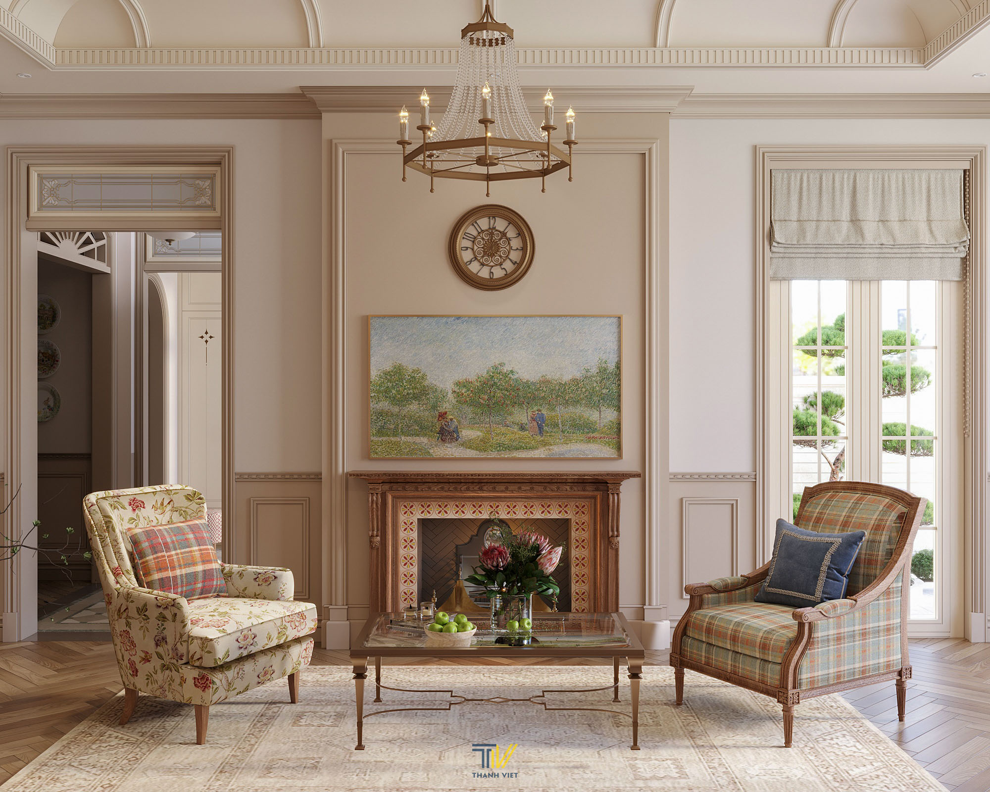 Thiết kế phòng khách biệt thự