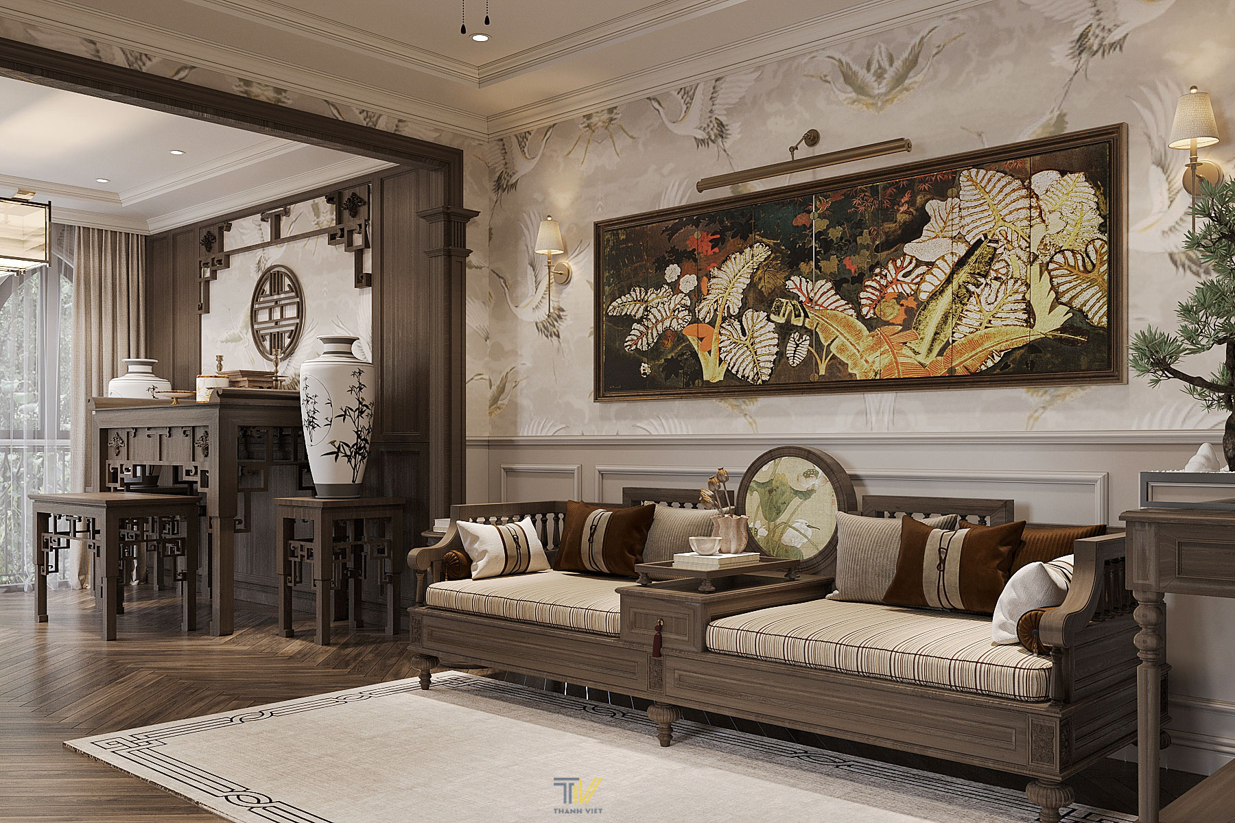 Không gian phòng thờ + nghe nhạc thư giãn