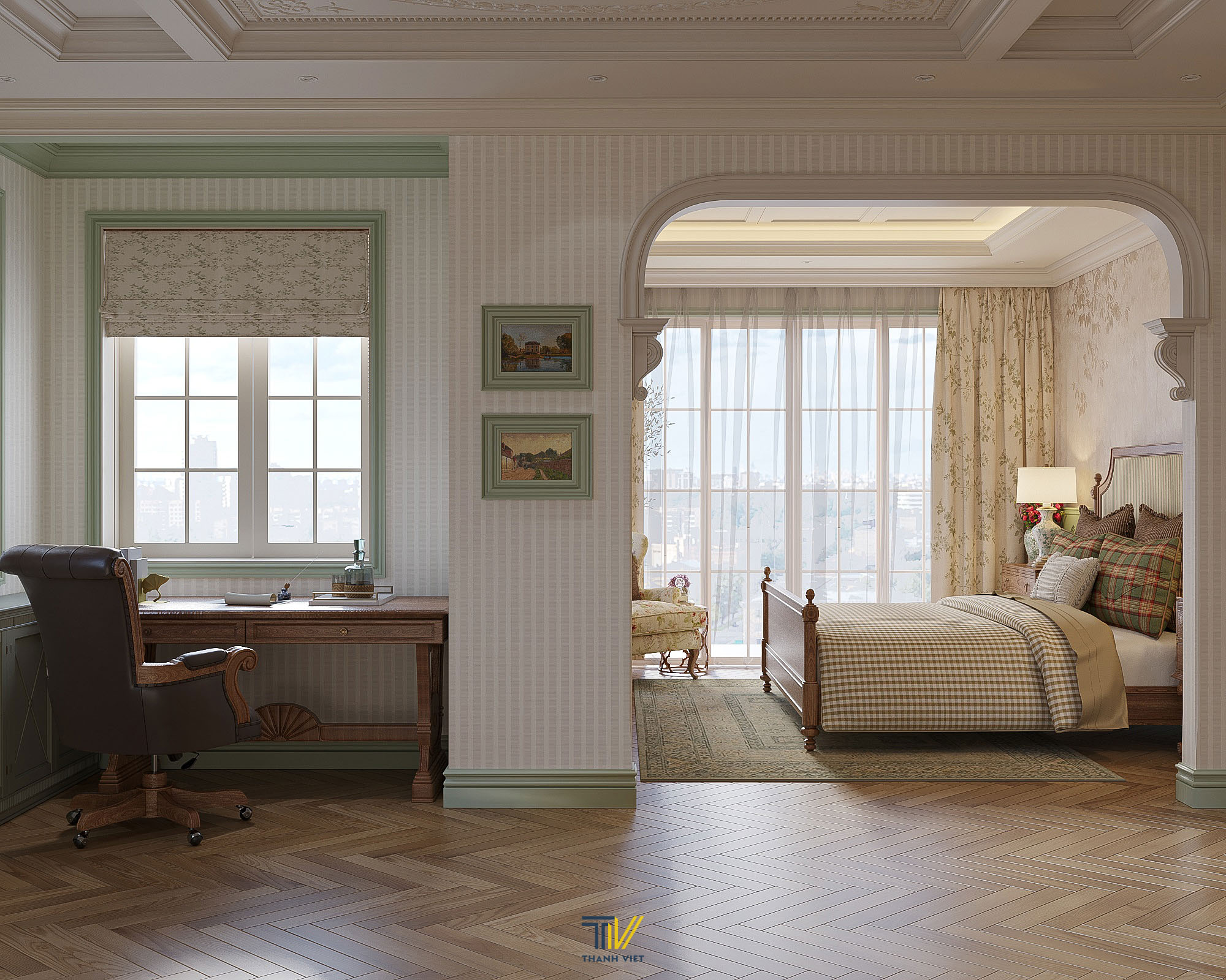 Không gian phòng ngủ master