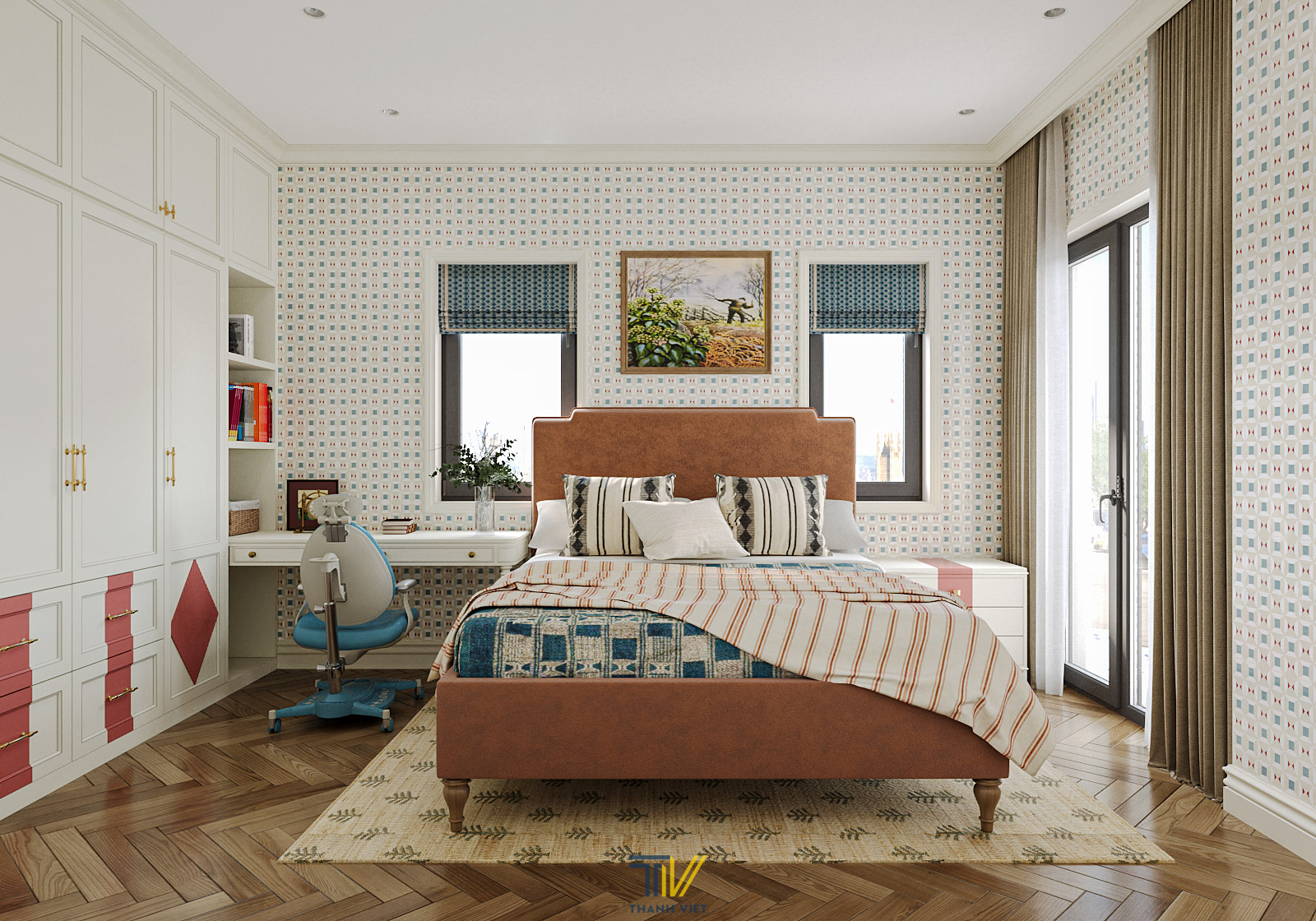 Không gian phòng ngủ con trai