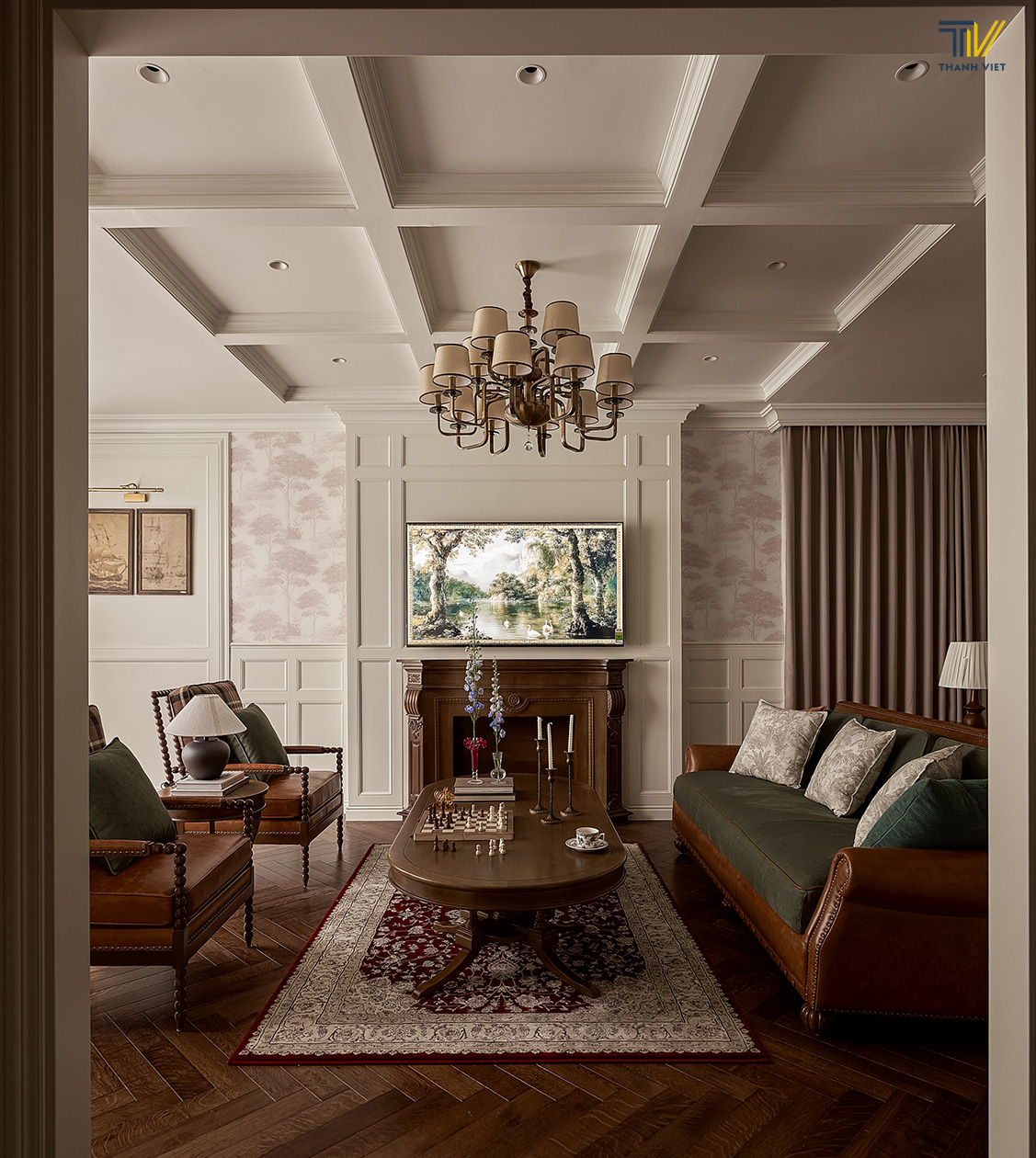 Không gian phòng khách biệt thự Emery Villa