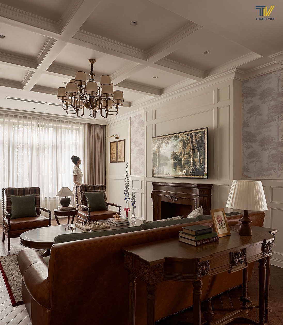 Không gian phòng khách biệt thự Emery Villa