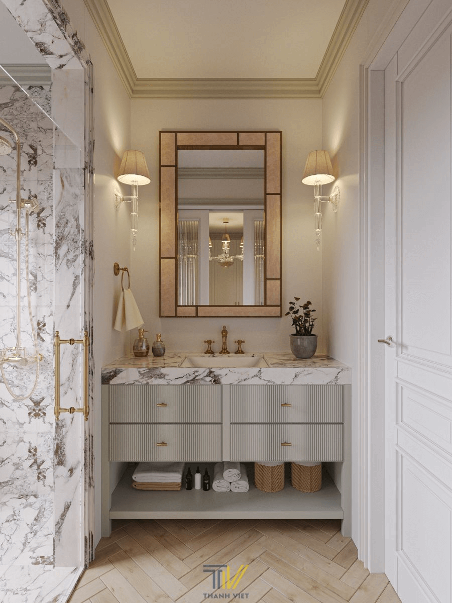 Phòng tắm phóng khoáng tinh tế