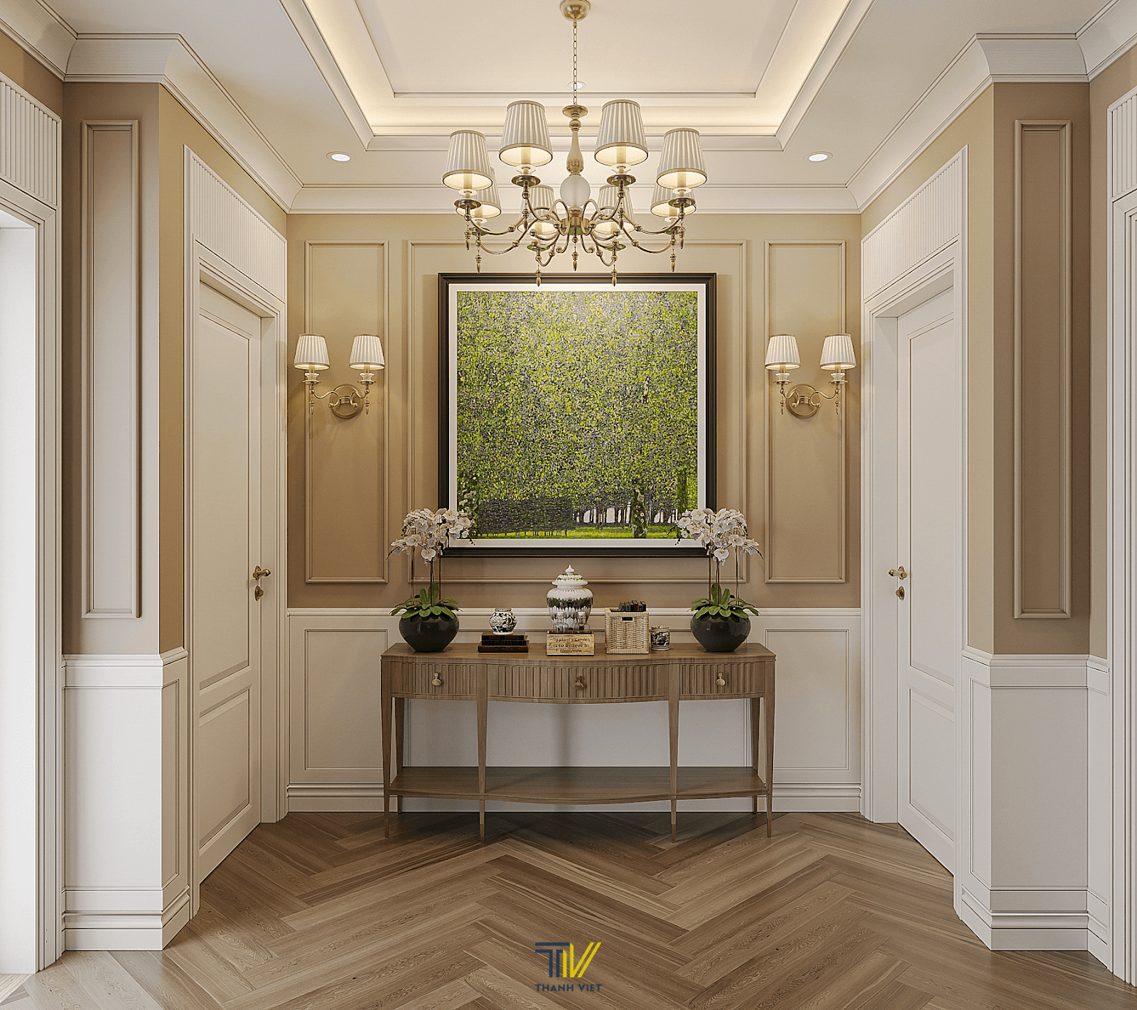 Điểm nhấn tủ console tầng lầu