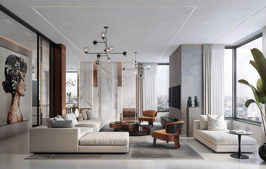 Nội thất biệt thự Minimalism tối giản