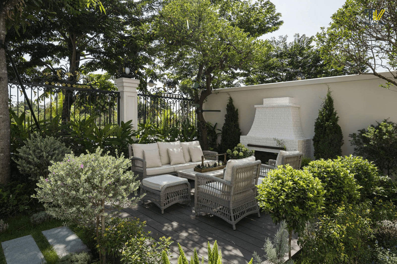 Sân vườn biệt thự đẹp