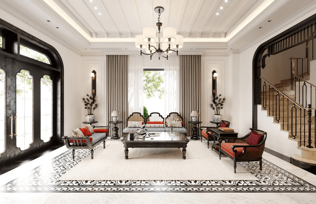 Nội thất Indochine sang trọng