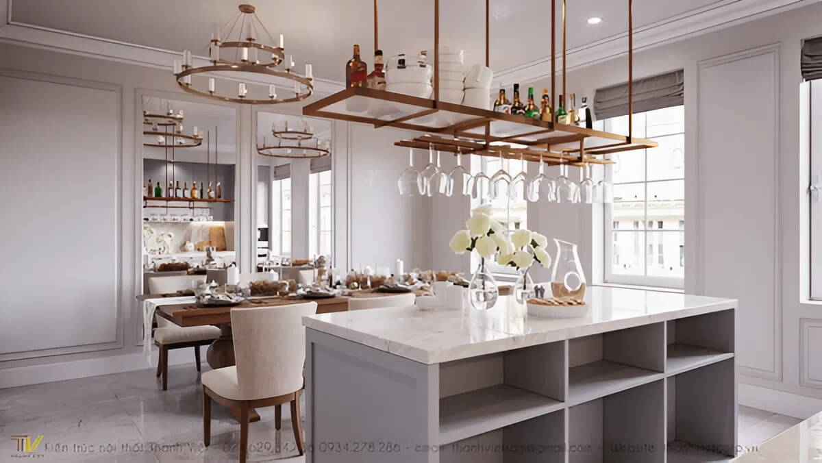 Nội thất bếp phong cách Western