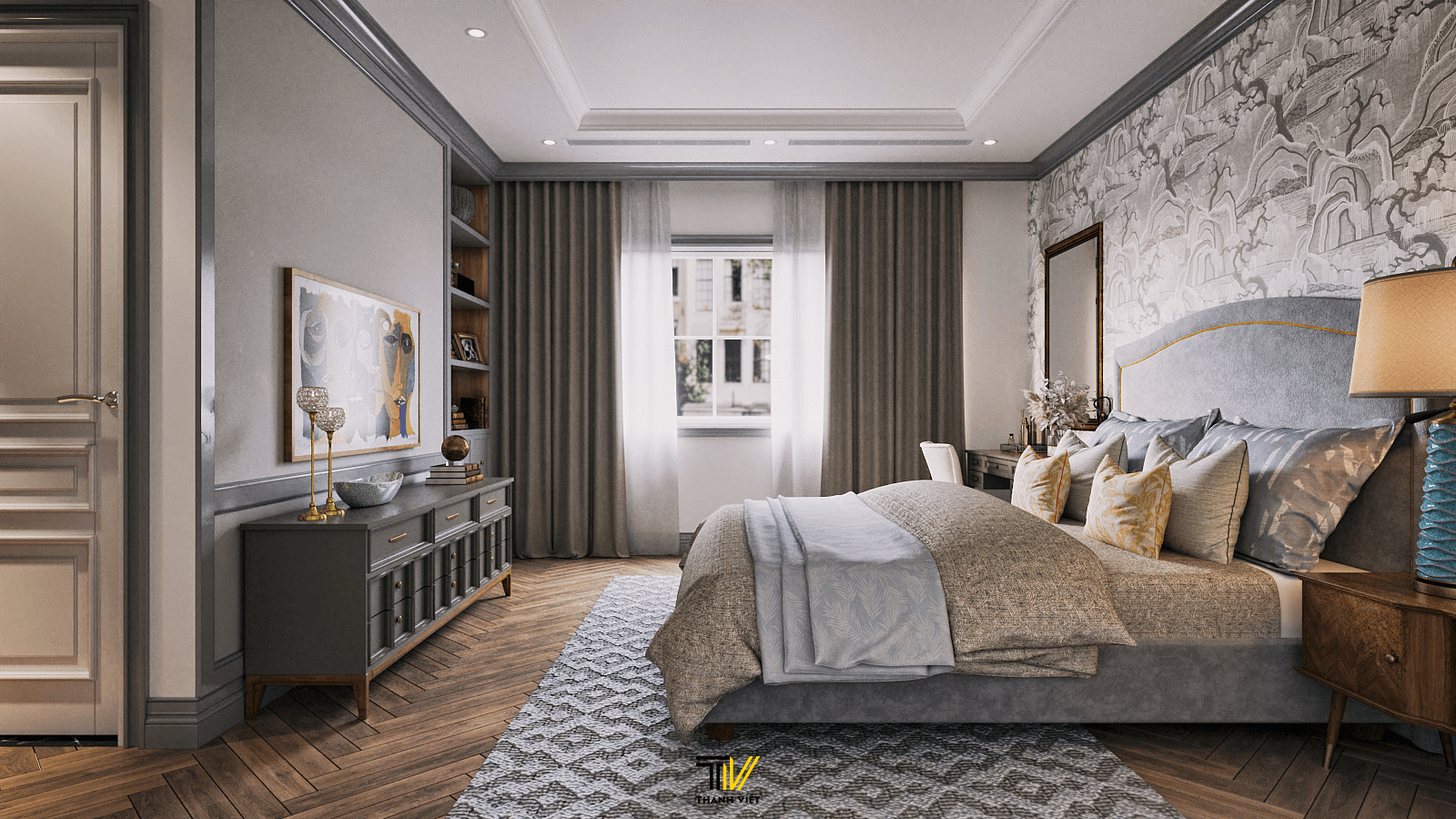 Phòng ngủ phong cách cổ điển