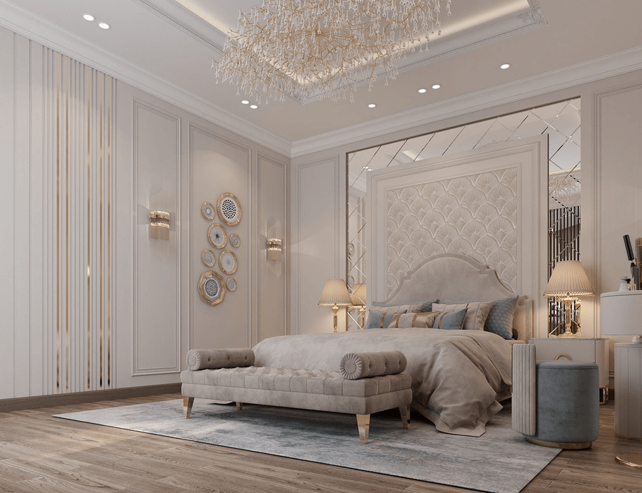 Phòng ngủ biệt thự thư giãn