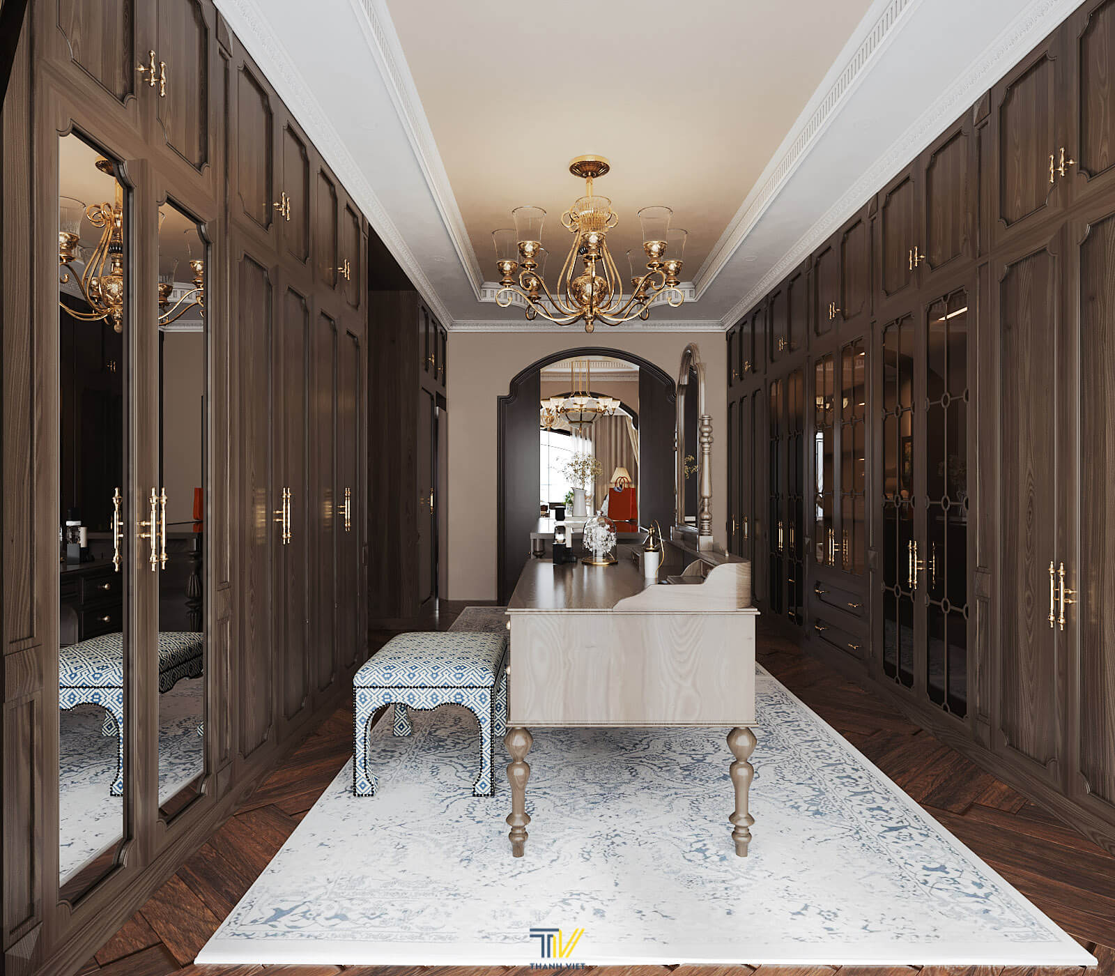 Phòng thay đồ cao cấp 