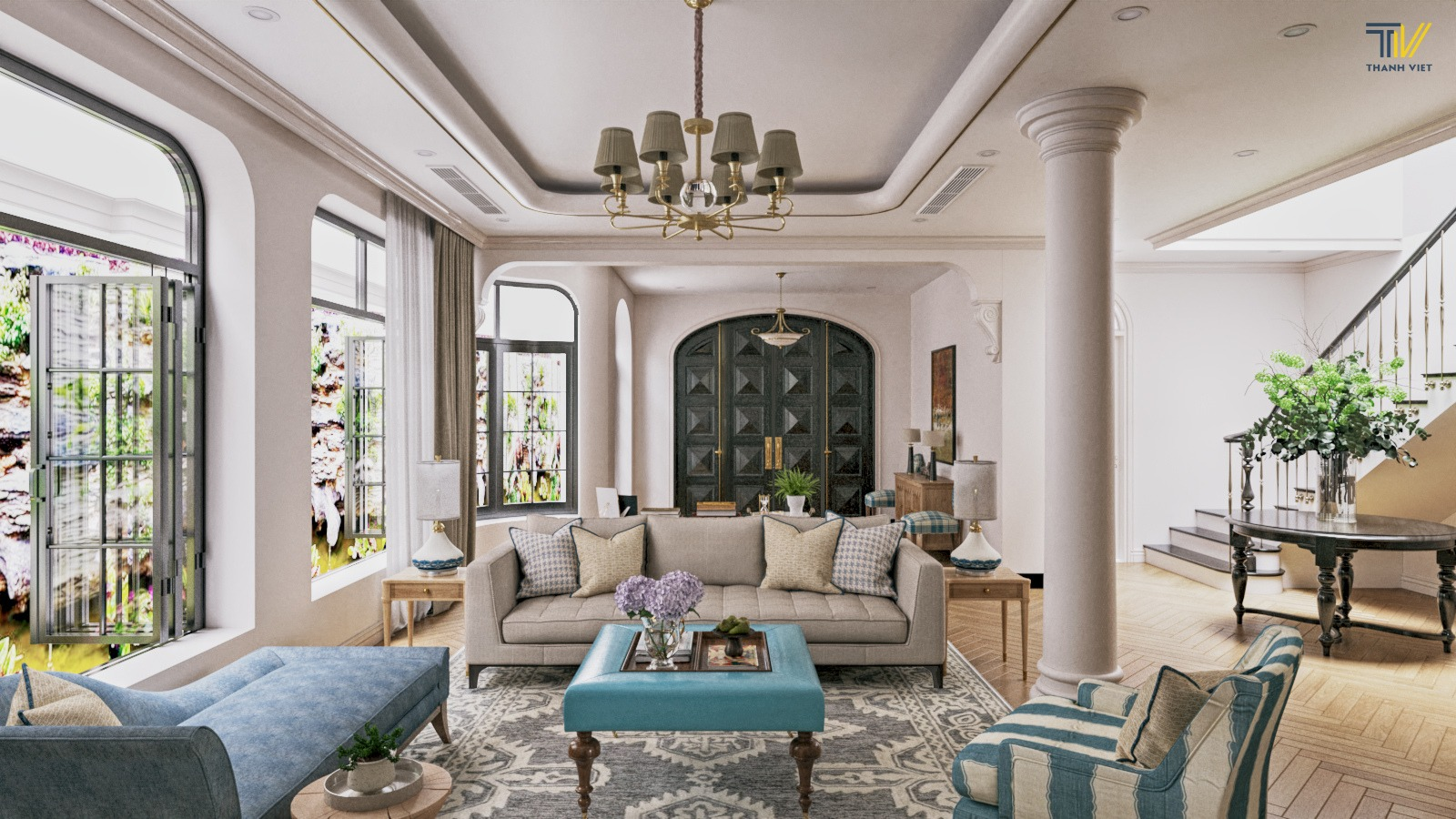 Ánh sáng nội thất biệt thự 