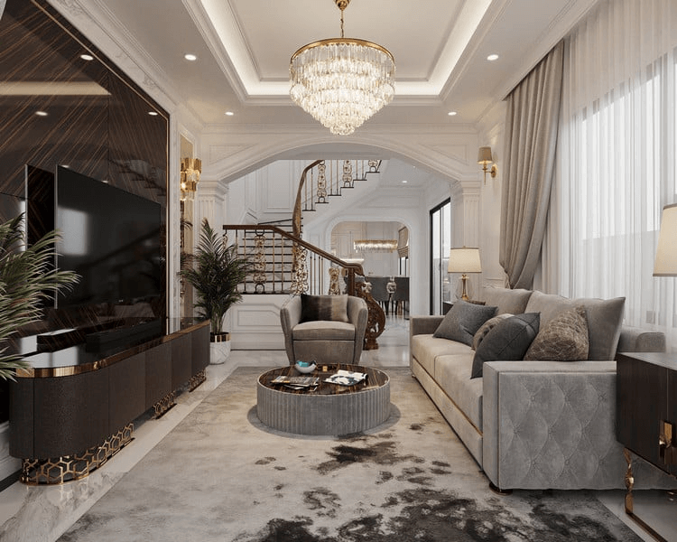 Hoa văn biệt thự Tân Cổ Điển 