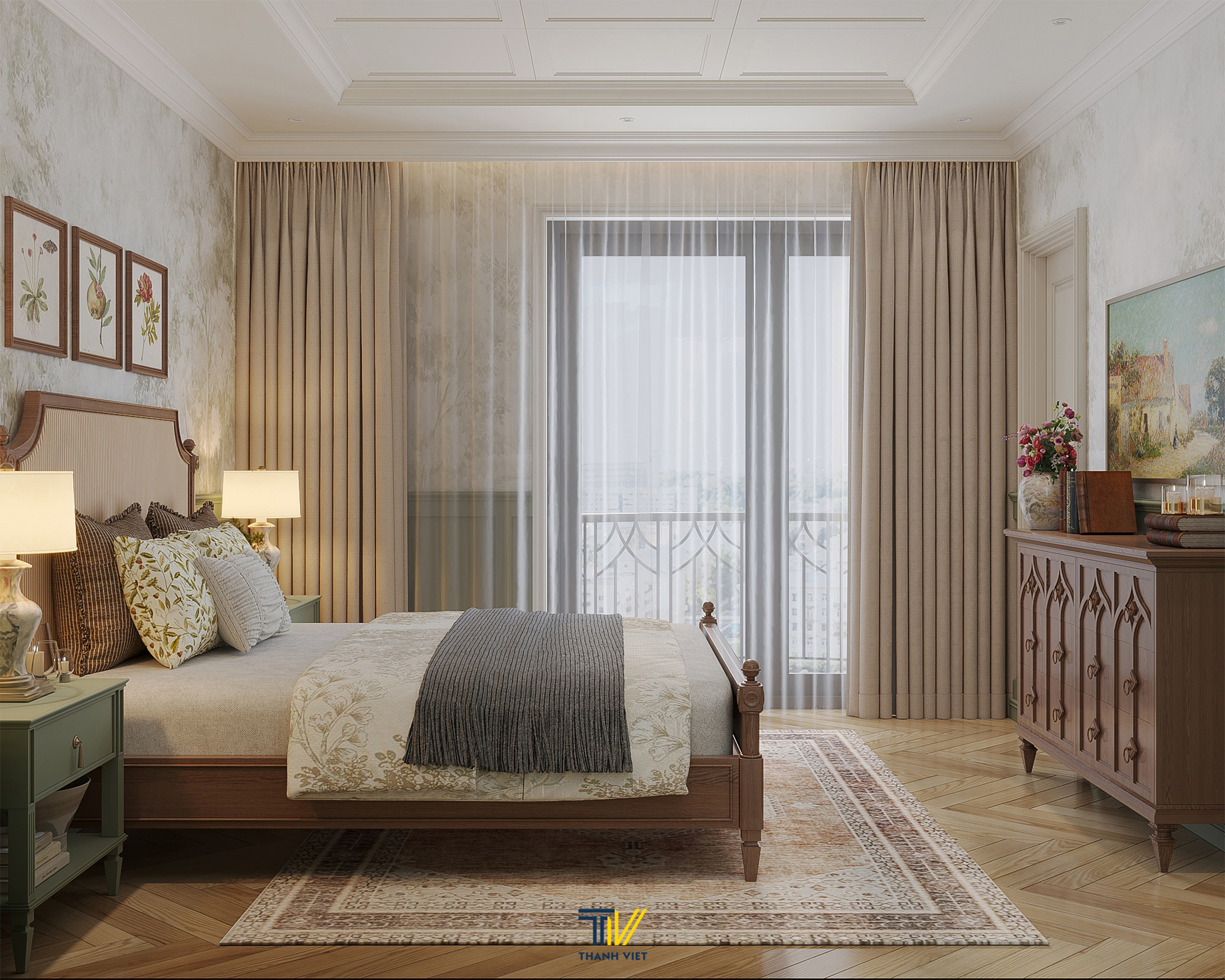 Thiết kế phòng ngủ master