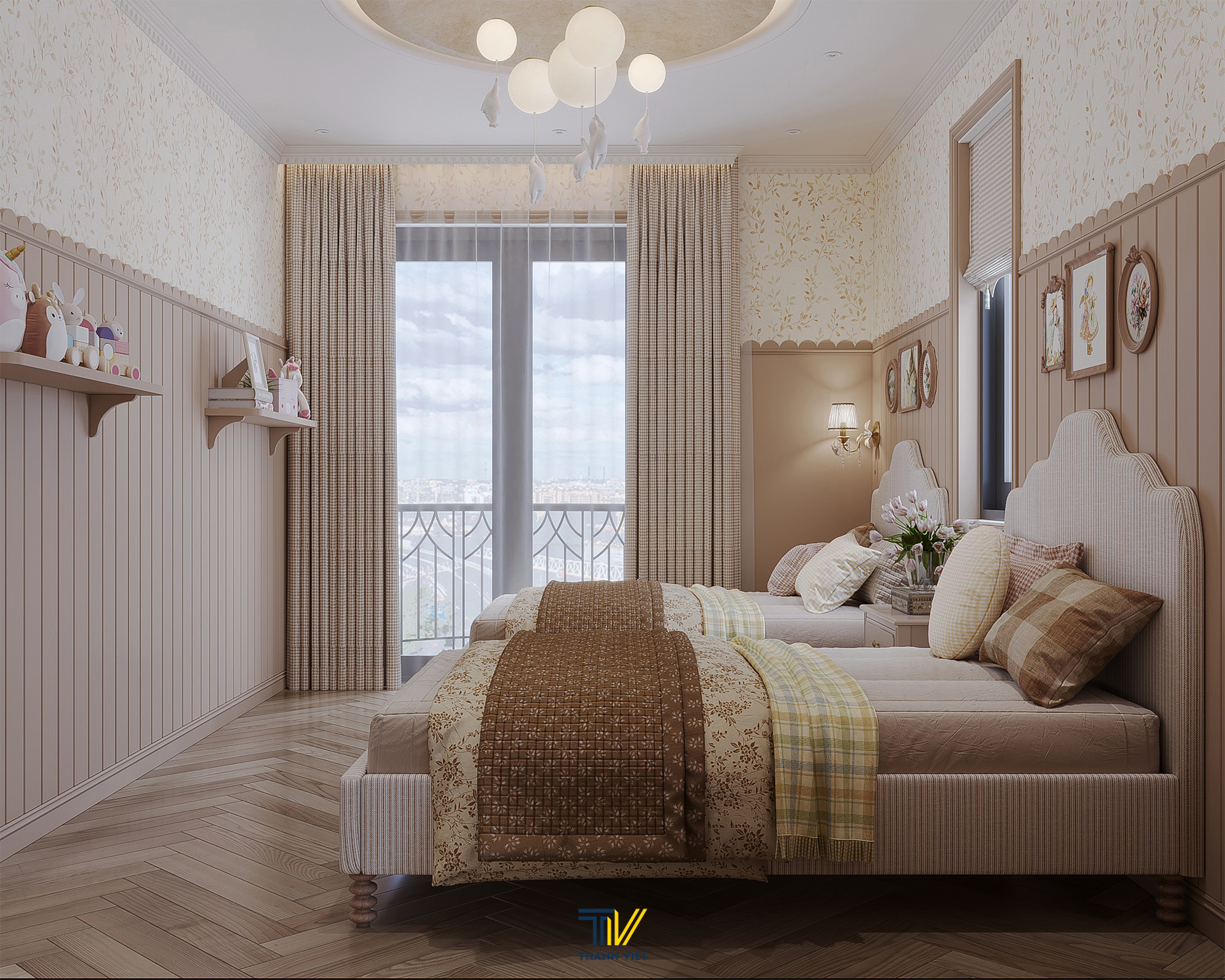 Khu vực phòng ngủ con gái