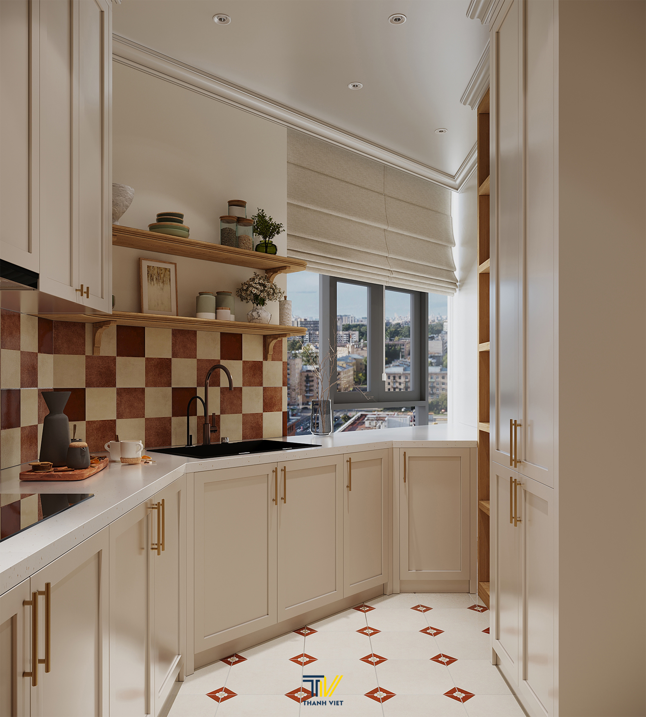 Khu vực bếp dự phòng 