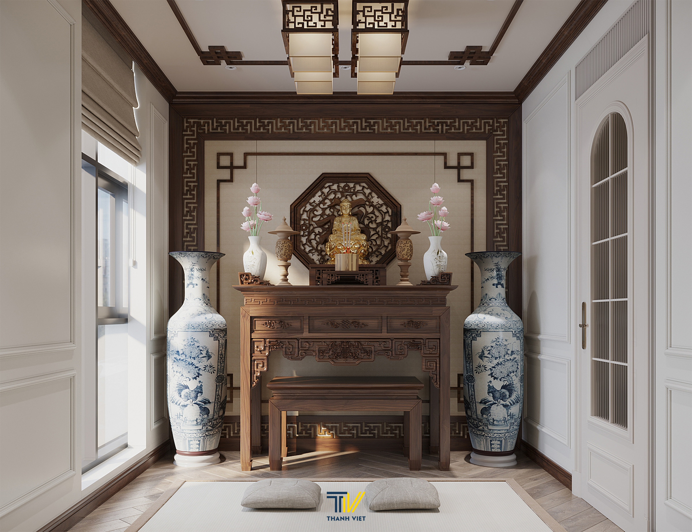 Thiết kế phòng thờ