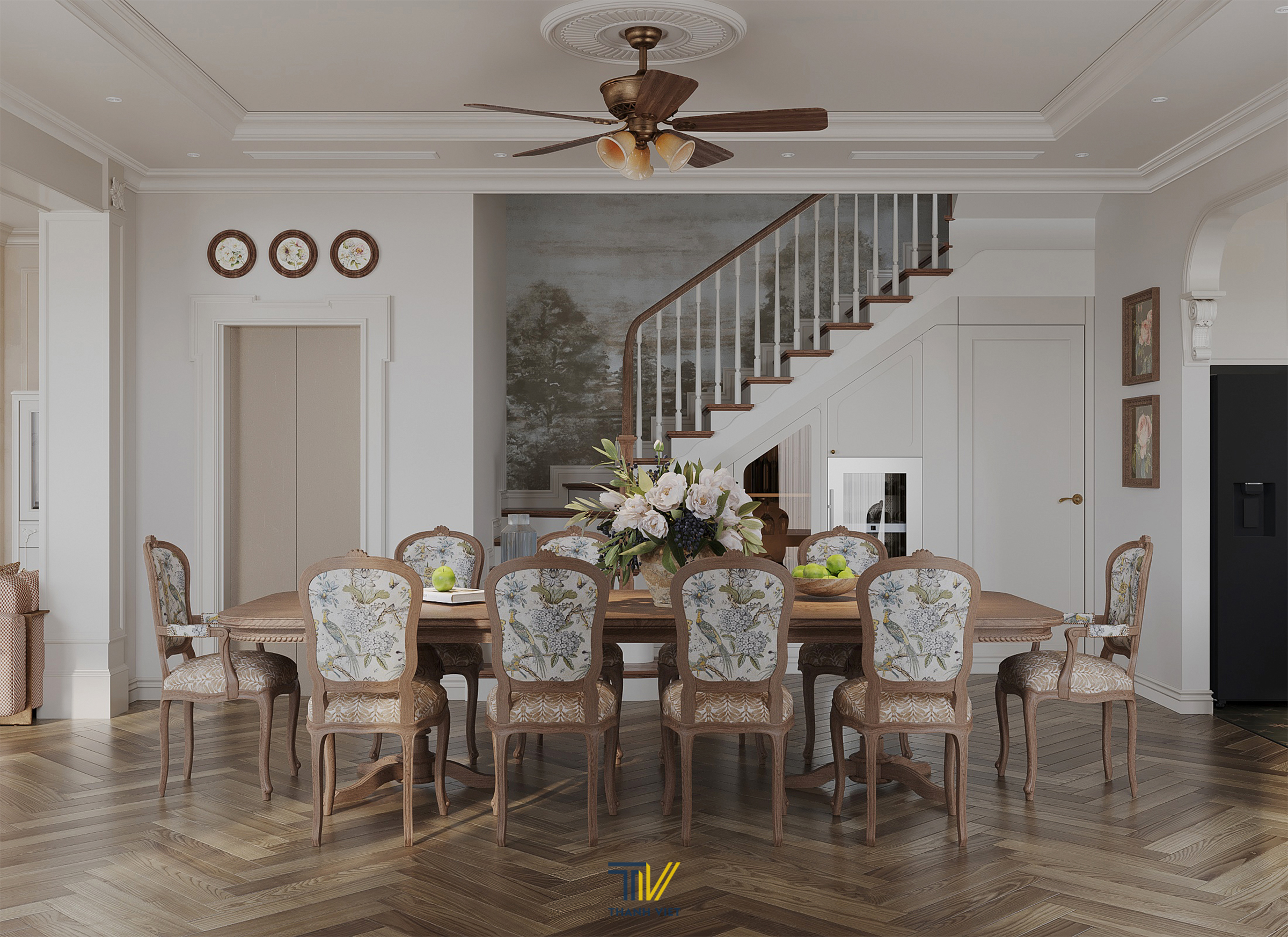 Thiết kế không gian khu vực bàn ăn