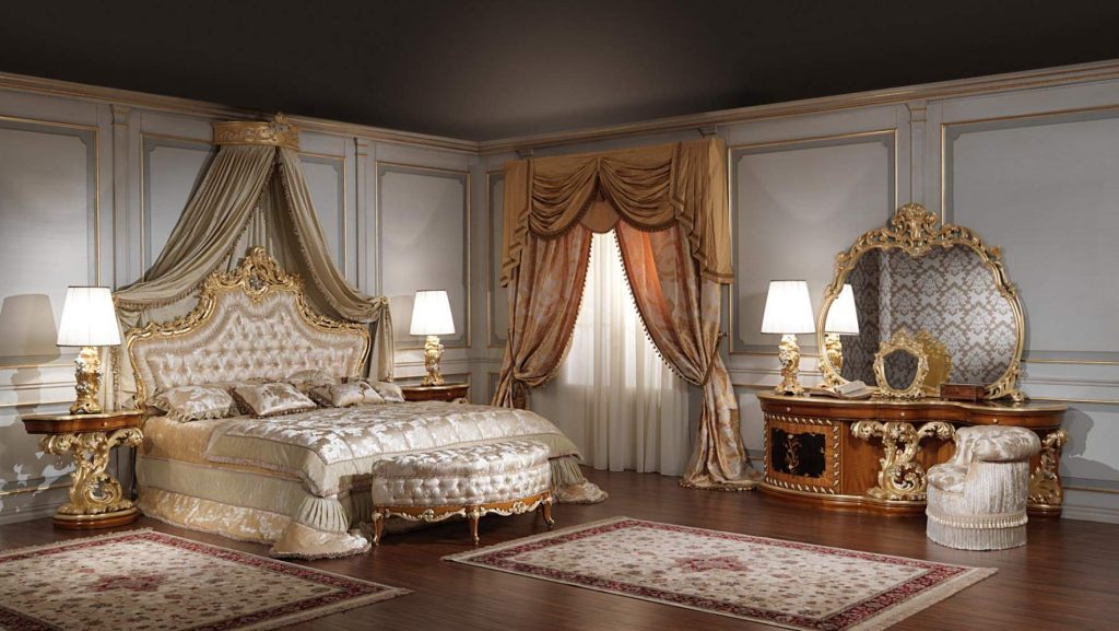 Gương và giường Baroque