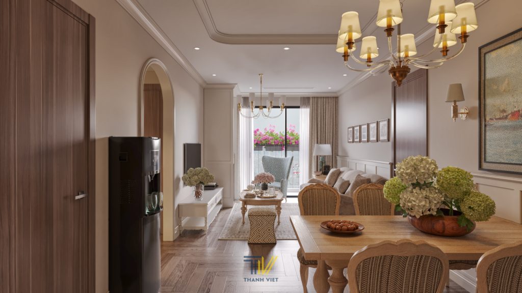 Thiết Kế Nội Thất Chung Cư 105m2