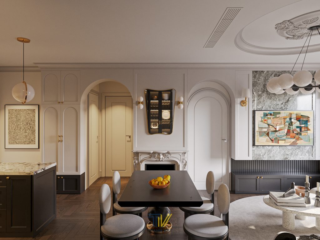 Thiết Kế Nội Thất Chung Cư 130m2